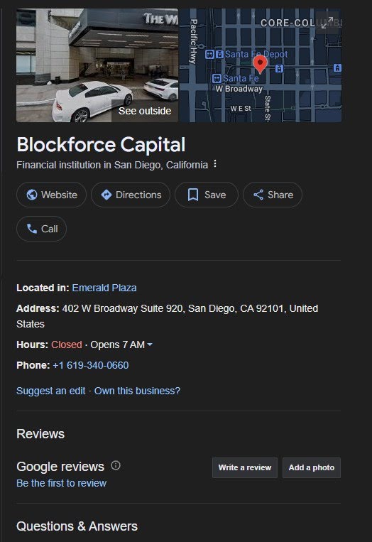 Blockforce Capital кидала